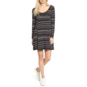 New Nordstrom Lush Black White Jersey Dress Size S